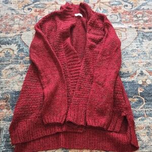 Sonoma Women's Burgundy Cardigan Sweater